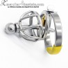 Cage de chasteté courte 3,8 cm avec plug uretre